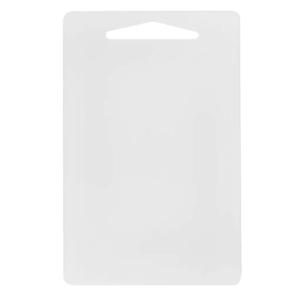 Cutting Board, 6" x 10" x 3/8", polyethylene, white, NSF