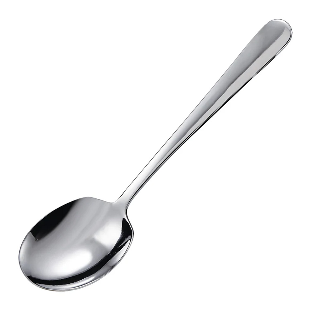 Serving Spoons, Round Edge, S/S, 8-5/8"
