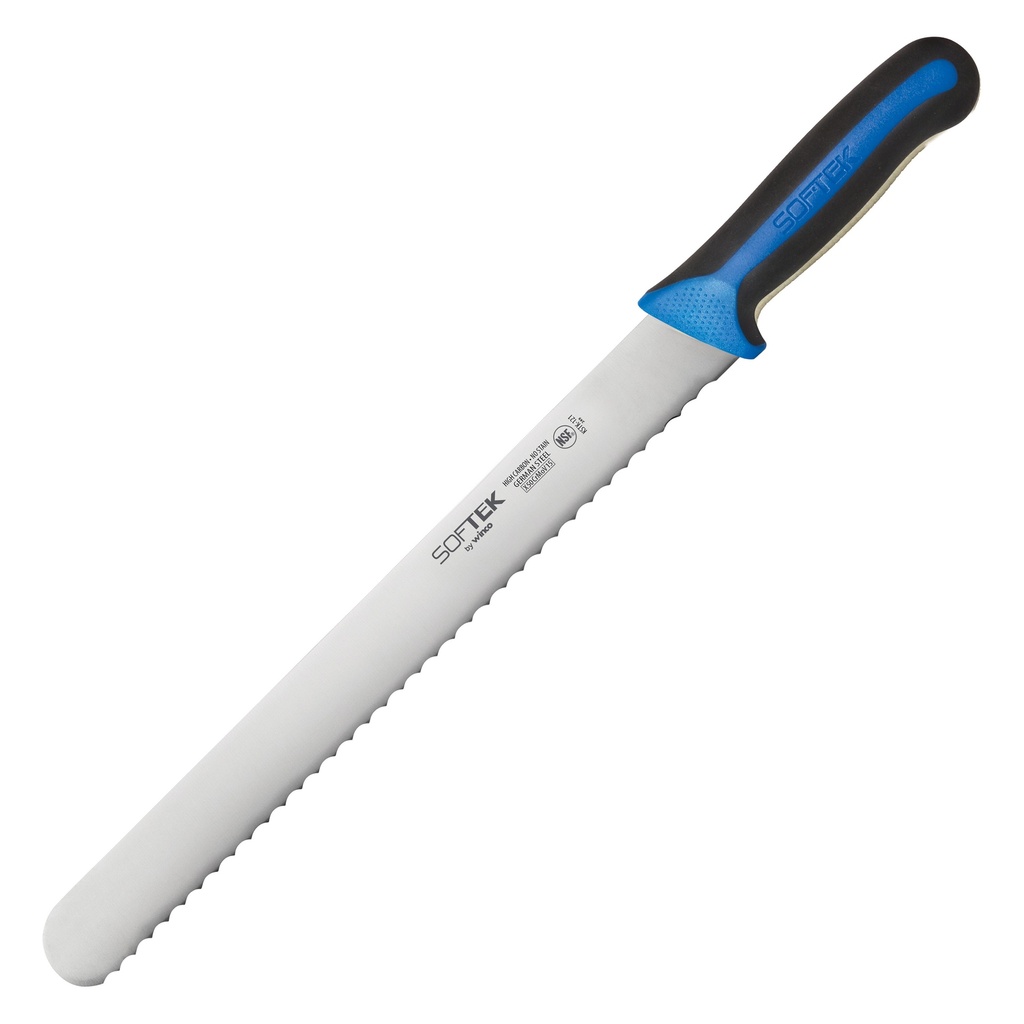 SofTek, 12" Wavy Edge Slicer, Straight, Soft Grip Handle