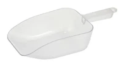 Polycarbonate Flat Bottom Scoops, Clear, 20 oz