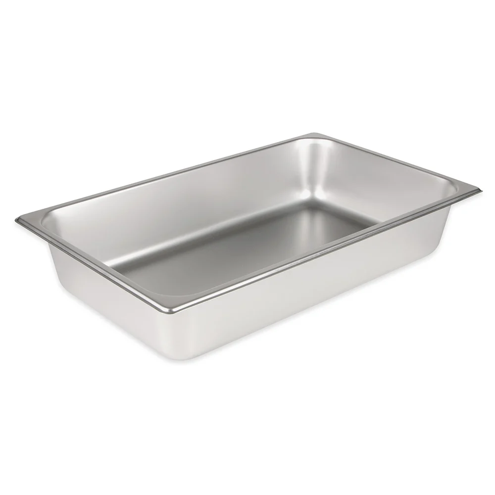 Anti-Jam Steam Table Pan, Full-size, 4"-deep, 23 Ga S/S