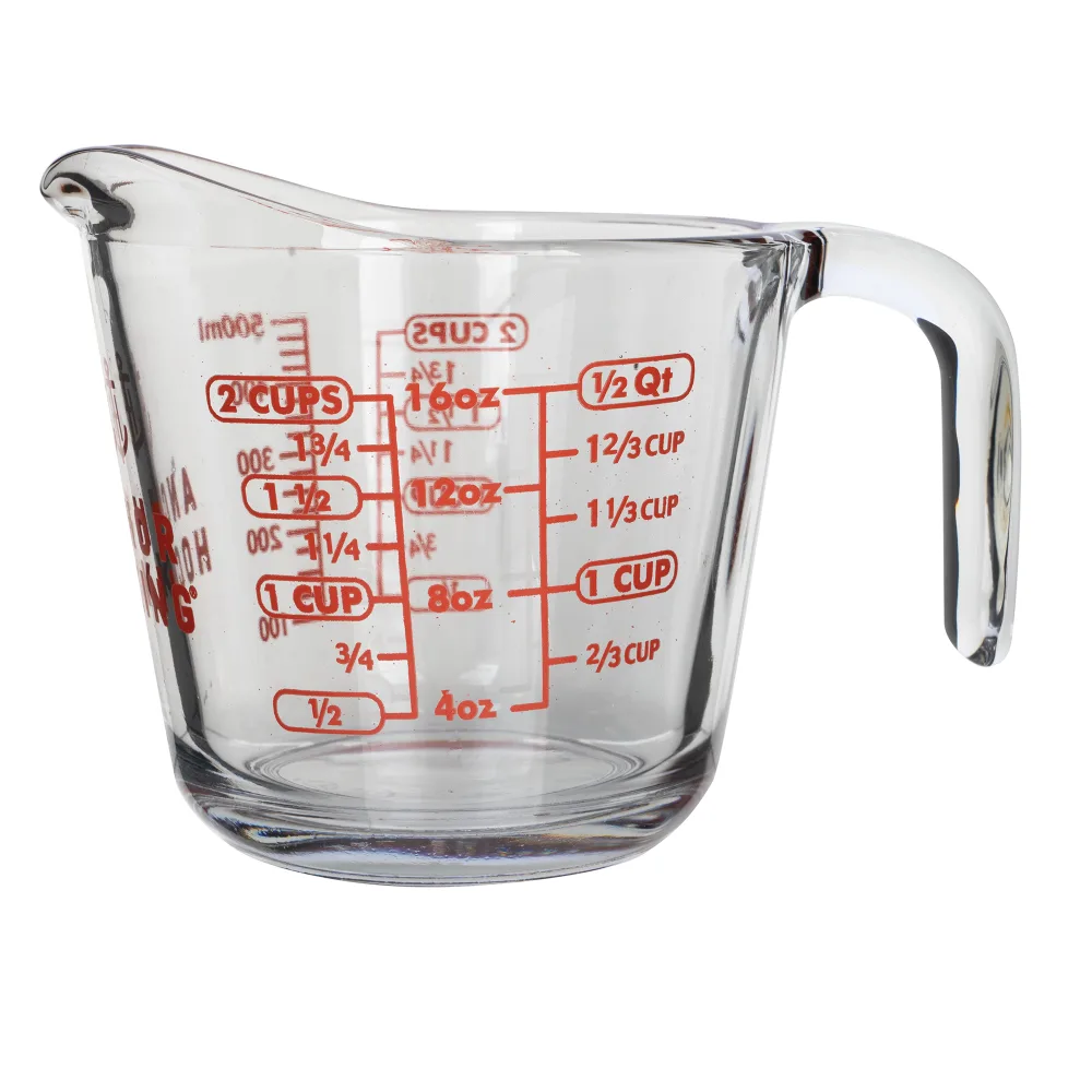 16 oz. Clear Glass Measuring Cup, Anchor Hocking