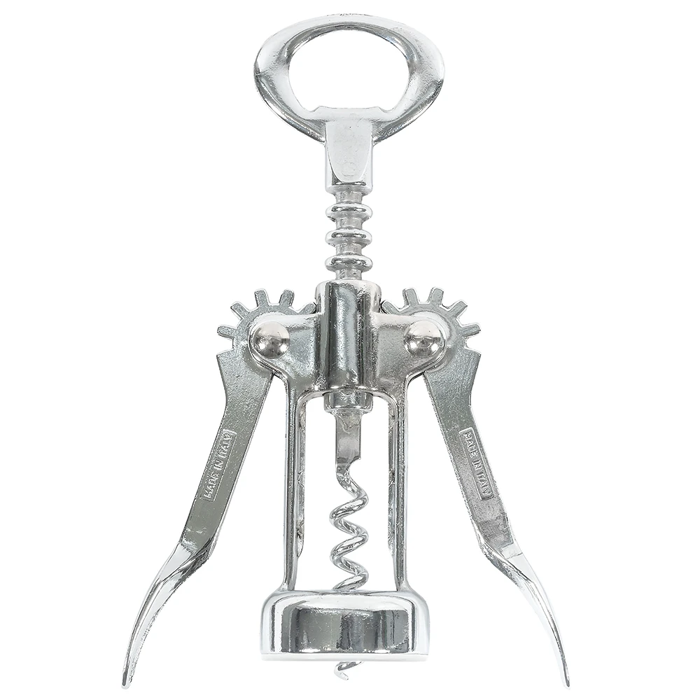 Corkscrew Opener, Chrome Plated Iron, 6-1/2" x 2-1/2" x 2-1/2" 