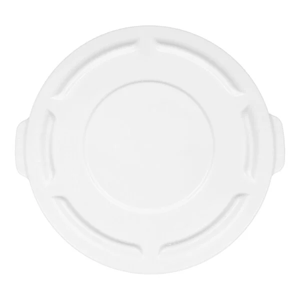  Lid for 44 Gallon White Round Commercial Trash Can, White
