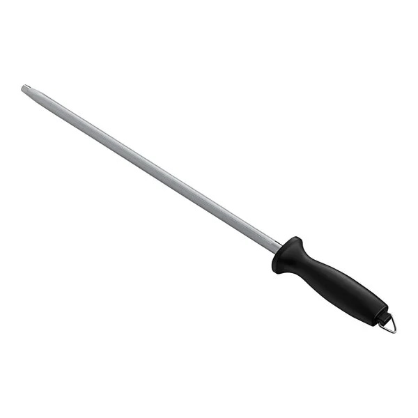 12" Round Stainless Steel Sharpening Rod with Plastic Handle