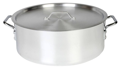 [BZR35] 35 QT Aluminum Brazier with Cover, Extra Heavy Weight