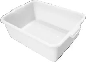 [PLBT007W] Bus Box/Tub, 20-1/2" x 15-1/2" x 7" deep, White, NSF