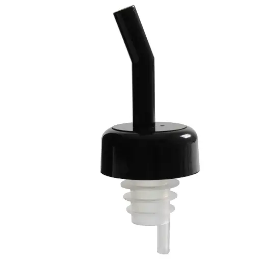 [PLPR700BK] Liquor Pourer, free flow, with black collar