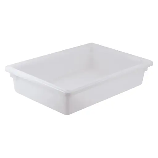 [PLFB182606PP] Food Storage Box, PP, White, 18" X 26" X 6", 8.75 GAL