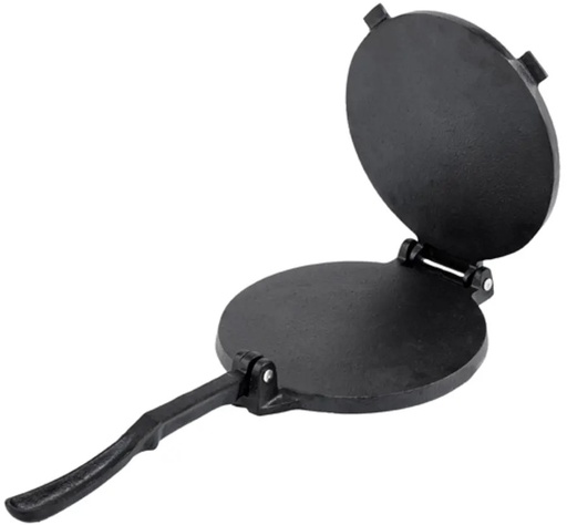 [TPC-8C] 8" Round Manual Tortilla Press w/ Handle, Cast Iron