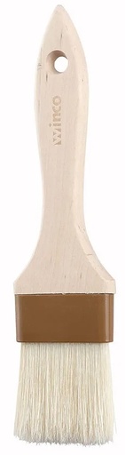 [WFB-40] Flat Pastry Basting Brush, 4" Wide w/ Flat Boar Bristles & Wooden Handle
