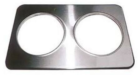 [ADP-608] Adapter Plate w/ 6 3/8" & 8 3/8" Holes, Stainless