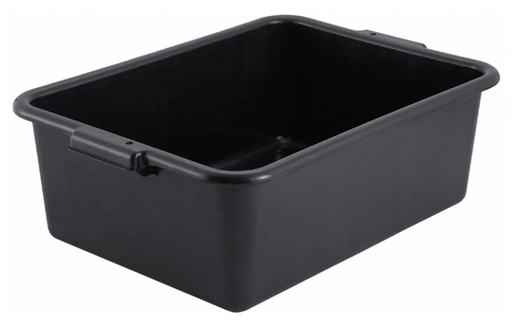 [PL-7K] Dish Box, 21-1/2" x 15" x 7", 1-compartment, polypropylene, black, NSF