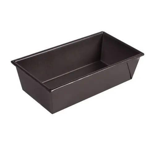 [HLF-100] Non-Stick Loaf Pan, 1 Pound, Aluminized Steel, Black