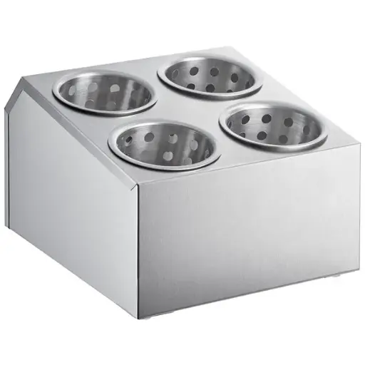 [FC-4H] Flatware Cylinder Holder, 2 Tier w/ 4 Holes