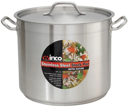 [SST-40] 40-Qt Stainless Steel Stock Pot - Induction Ready