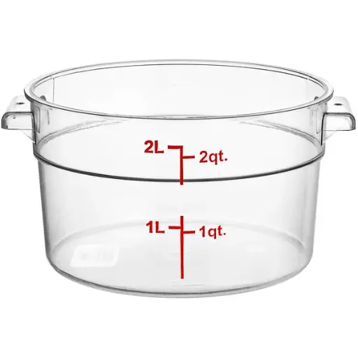 [PCRC-2] PC Round Storage Container, 2 QT