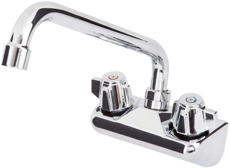 [DTF4-12-CWP] 4" Wall mount faucets with 12" Sprout for Bar Sink