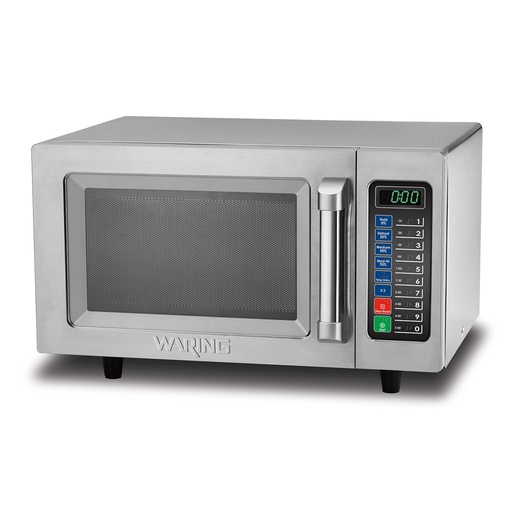 [WMO90] Waring Stainless Steel Commercial Microwave with Push Button Controls