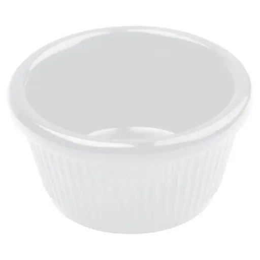 [RFM-1W] 1.5-oz Fluted Ramekin, White