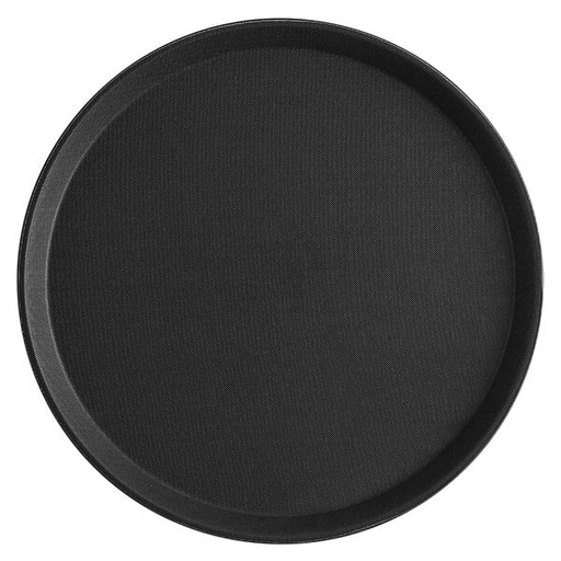 [TRH-14K] Round Easy Hold Tray - 14" x 18", Black