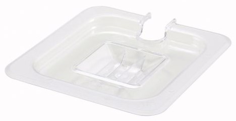 [SP7600C] Winco Polycarbonate Food Pan Lid, 1/6 size, Slotted