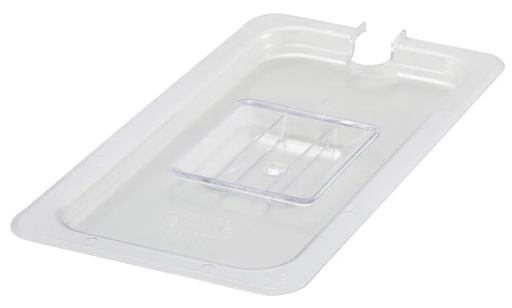 [SP7300C] Winco Polycarbonate Food Pan Lid, 1/3 size, Slotted