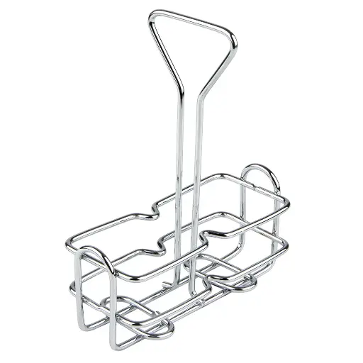 [WH-3] Square Oil & Vinegar 6 oz Cruet Holder.