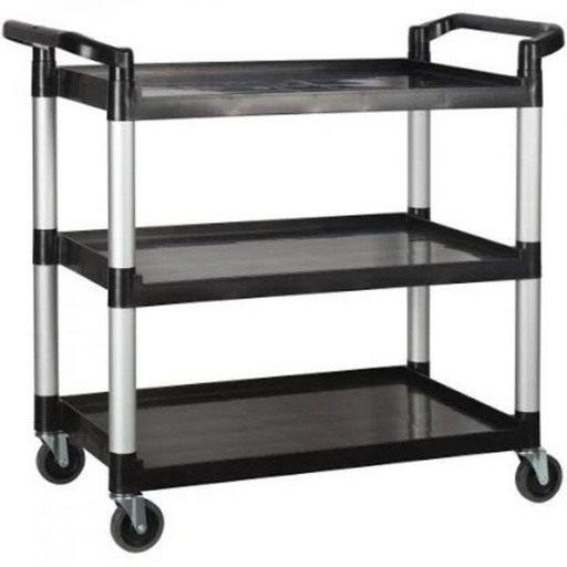 [UC-35K] 3-Tier Utility Cart/ Black (KD)