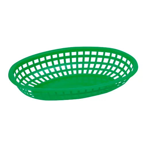 [PFB-10G] Oval Fast Food Baskets/Green