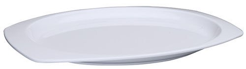 [MMPT-117W] 11-1/2" X 7-1/2", Rectangular Melamine Platter, White