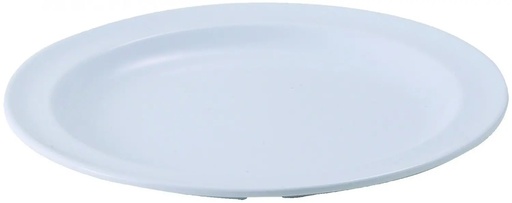 [MMPR-9W] 9" Dia, Round Melamine Plate, White