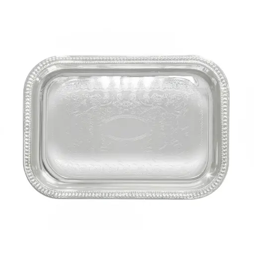 [CMT-1812] Oblong 18" X 12" Chrome Tray