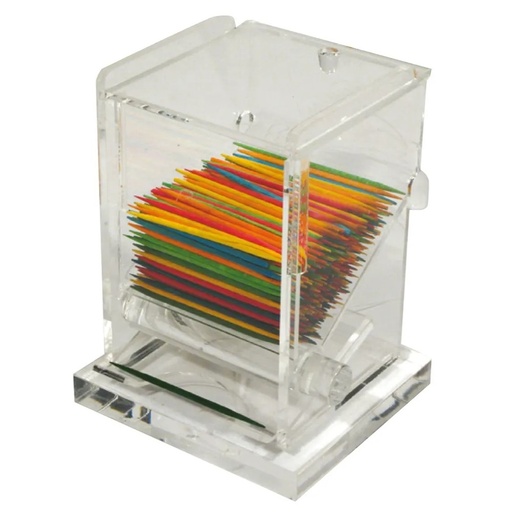 [ACTD-3] 3''x2 1/2''x4'' Acry Toothpick Dispenser