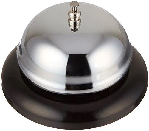 [SLBELL001] Call Bell, one‐touch button, loud sound, plastic bottom, chrome plated