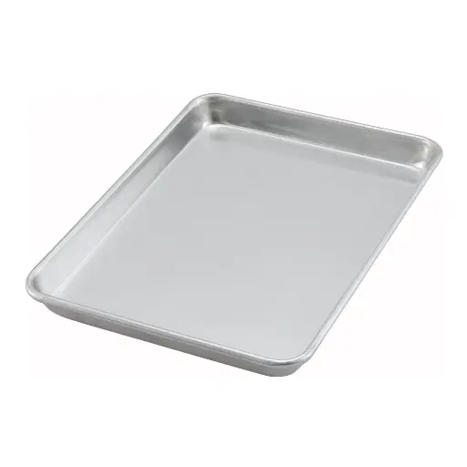 [ALXP-1204] Sheet Pan, 1/4 Size, 9.5"x13", Open Bead, 16 Gauge, Aluminum, NSF