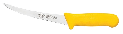 [KWP-60Y] Stal 6" Boning Knife, Yellow PP Hdl, Curved