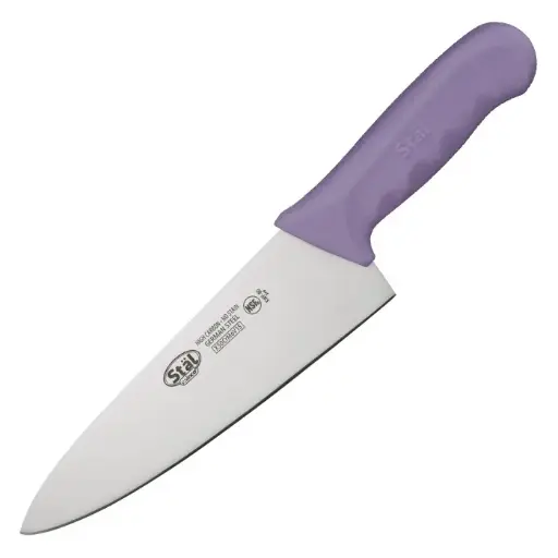 [KWP-100P] Allergen-Free Stal 10" Chef's Knife, Purple PP Hdl