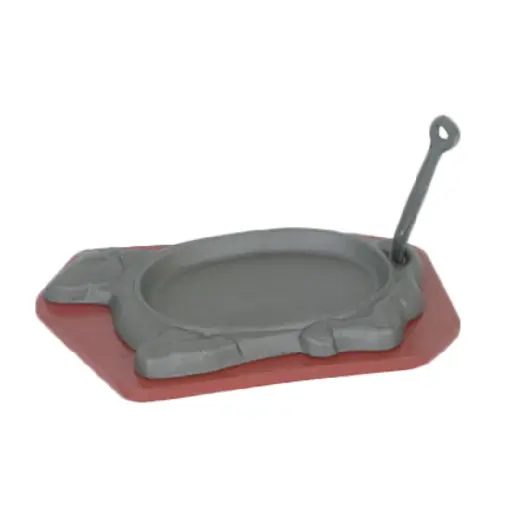 [IRBB002] Steak Board Platter, 3-Piece Set, Cast Iron