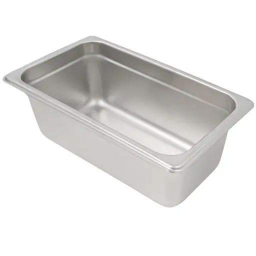 [STPA4144] 1/4 Size Steam Table Pan, 4" Deep, Anti-Jam, Stainless Steel, NSF, 25 Gauge