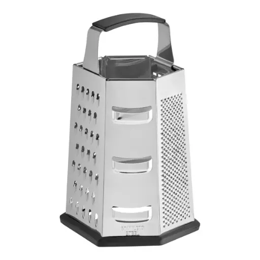 [ECOBGTR6] 6-Sided Stainless Steel Box Grater with Soft Grip