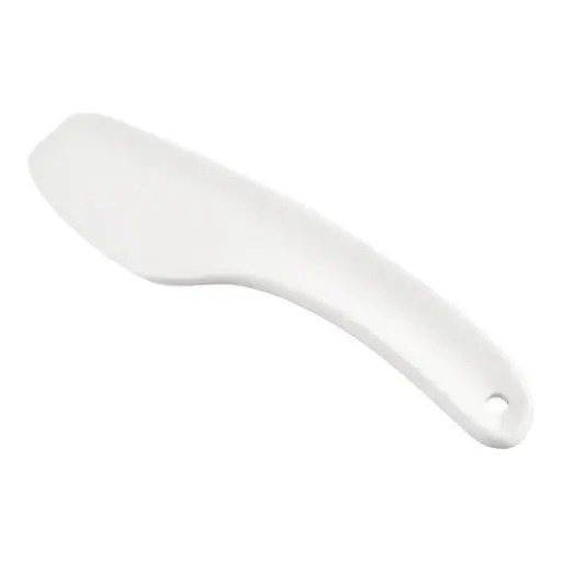 [ECO2800100] Linden Sweden White Nylon Bowl Scraper, 7 1/2" 