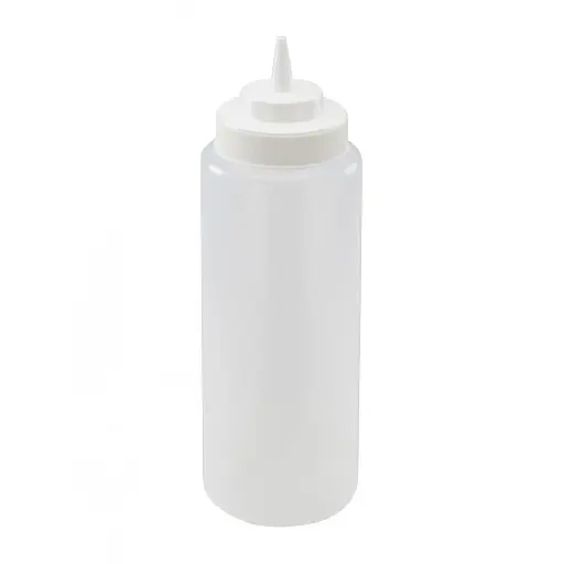 [PSW-32] Winco 32-oz Wide Mouth Squeeze Bottle, 6 pcs/pk, Clear