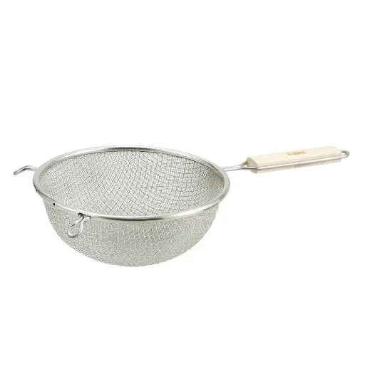 [MST-8D] 8" Double Mesh Strainer, Fine, Tin